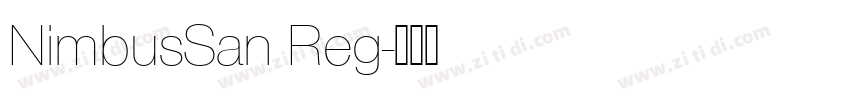 NimbusSan Reg字体转换